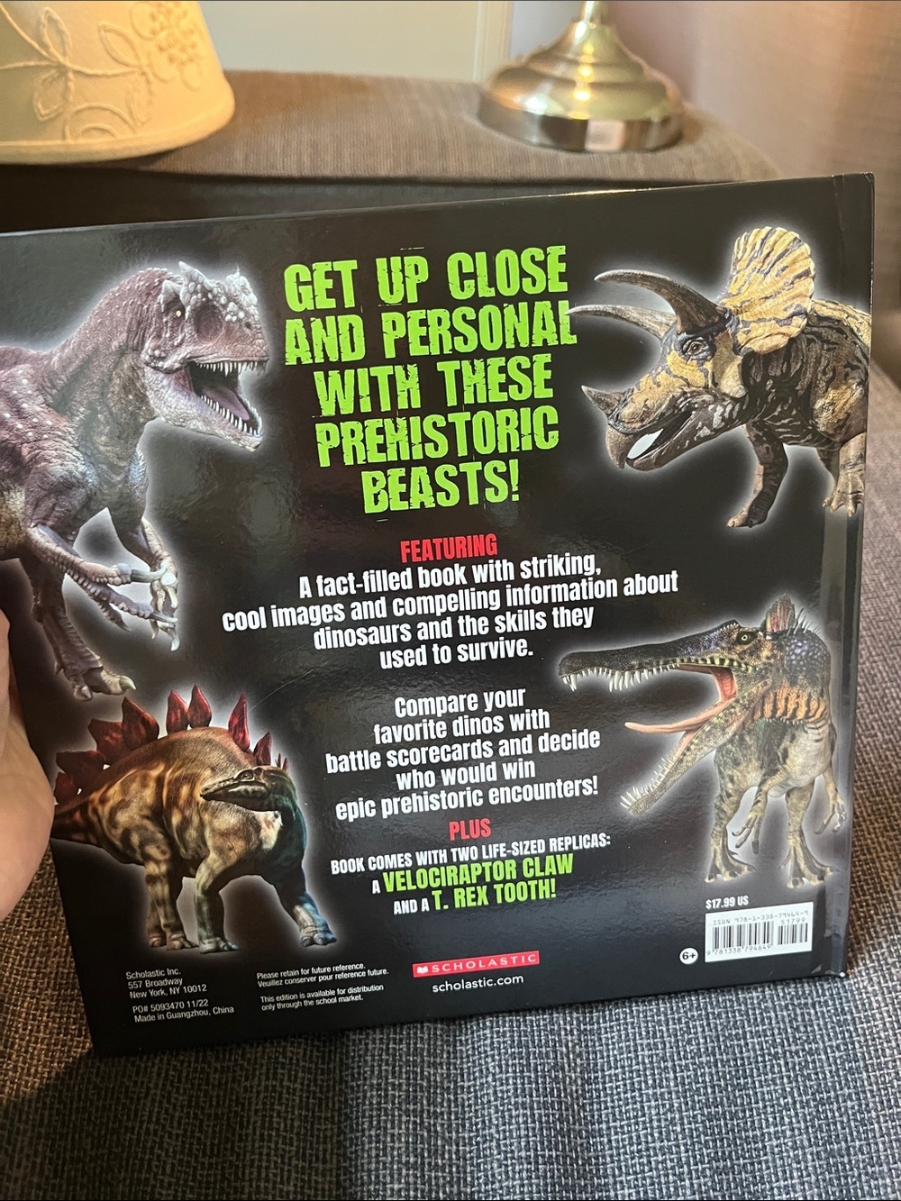 Scholastic Dinosaur Face Off! Book action packed with photos on every page - Picture 3 of 12